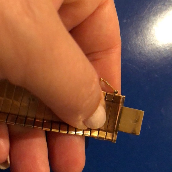 14k 3 color Italian bracelet - Picture 5 of 5